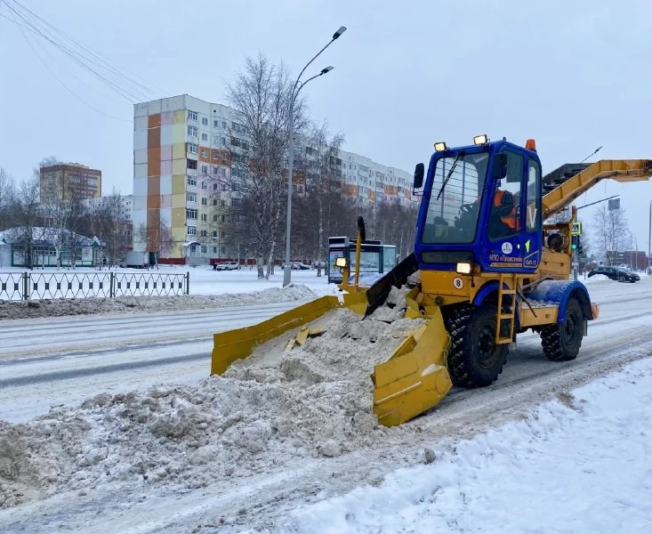 Ведутся снегоуборочные работы